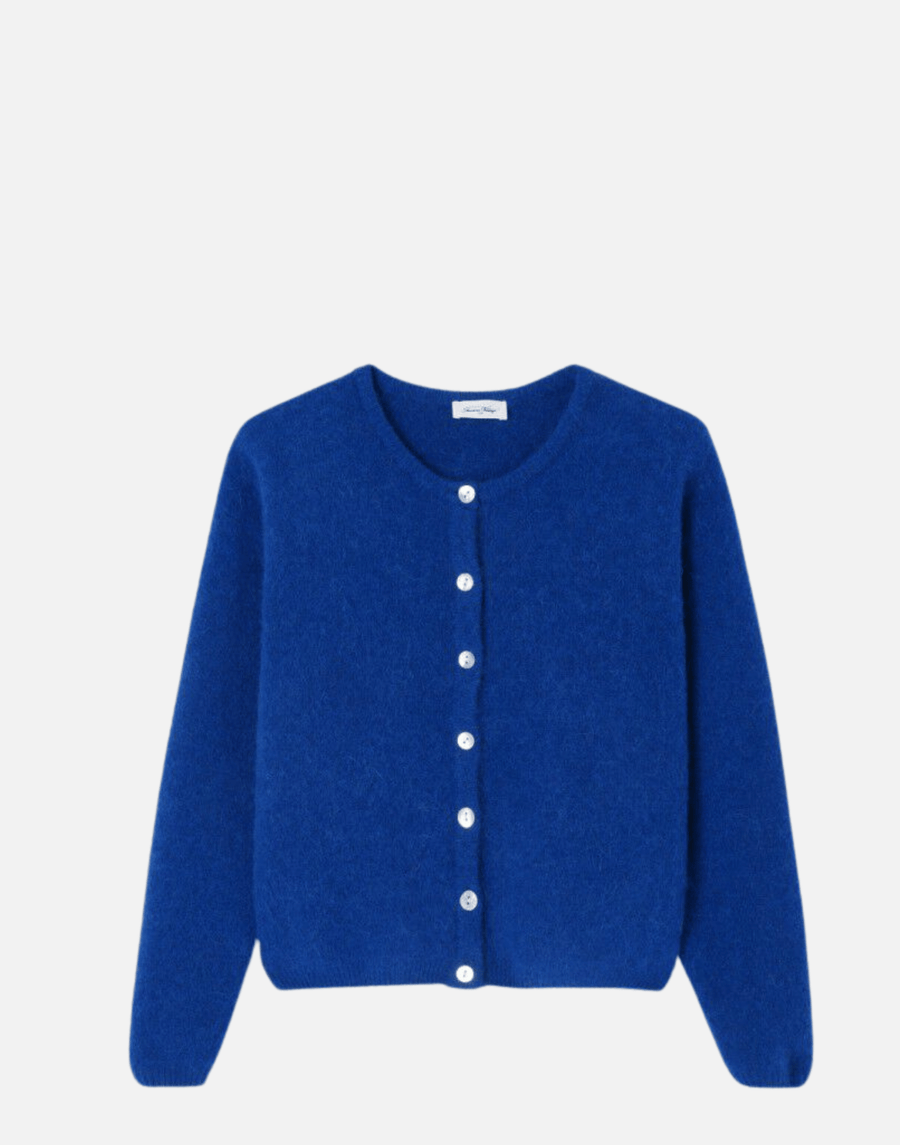 Royal Blue Wool & Alpaca Vitow Cardigan