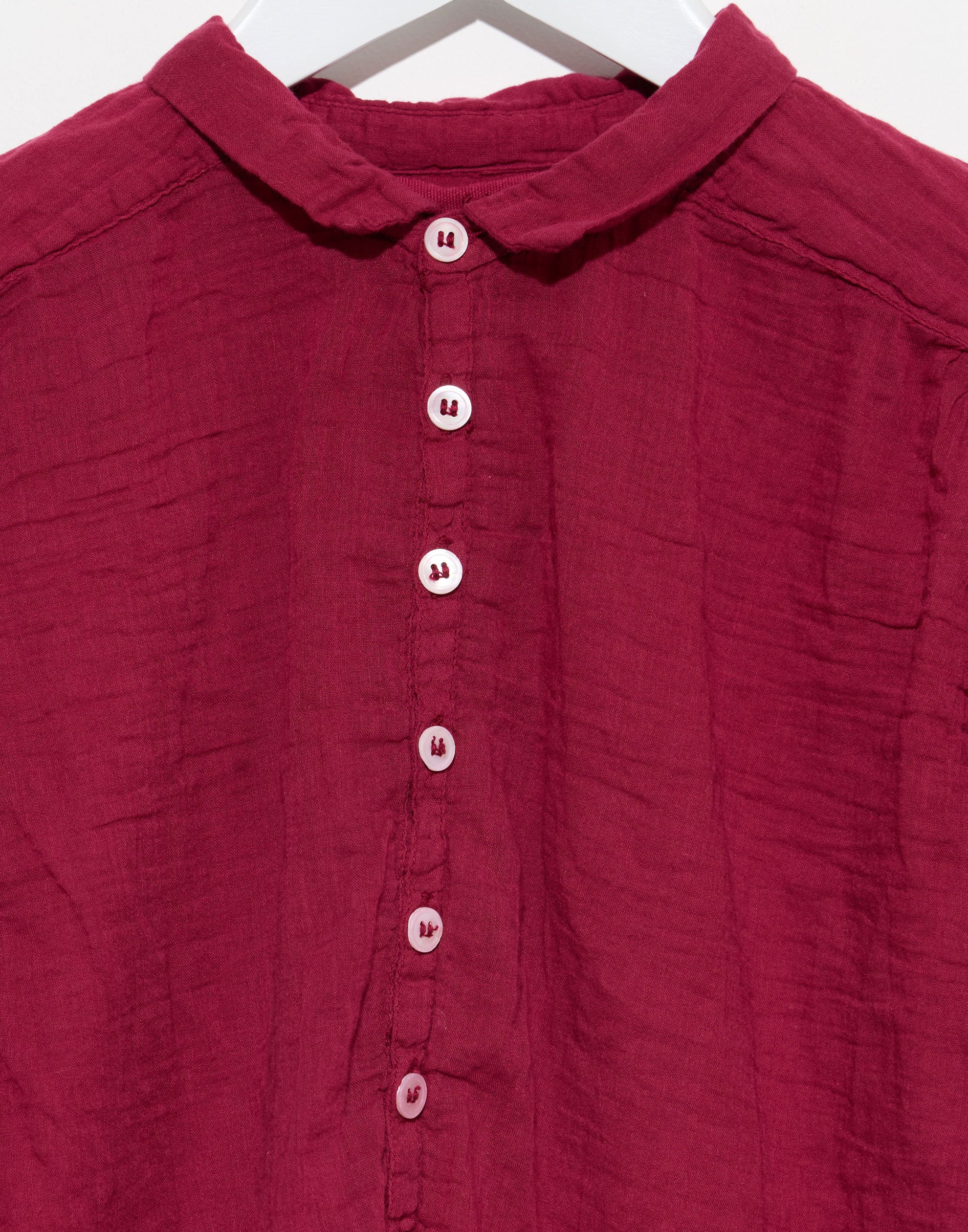 Berry Cotton Voile Hill Shirt
