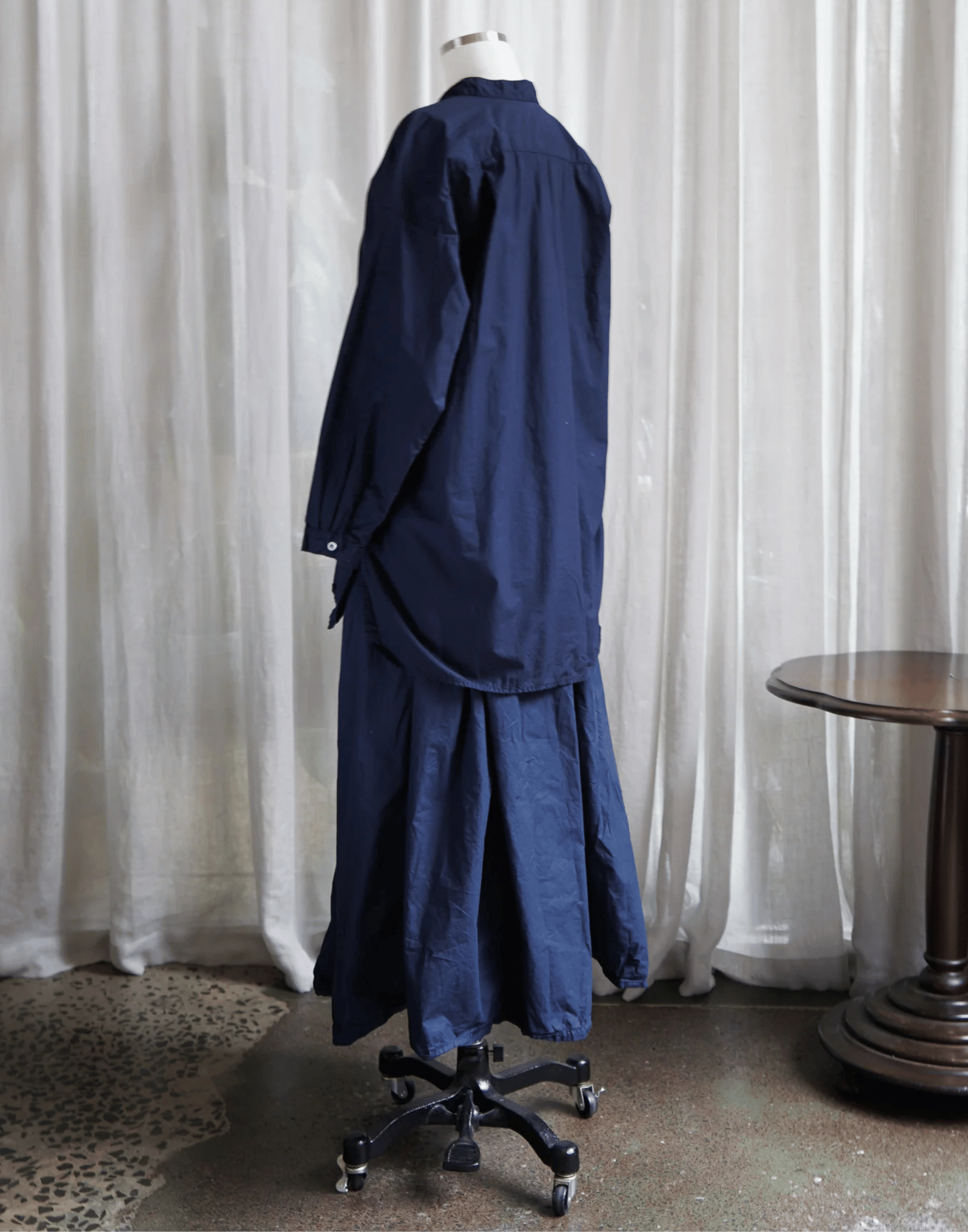 Dark Navy Cotton Poplin Coal Miner’s Shirt