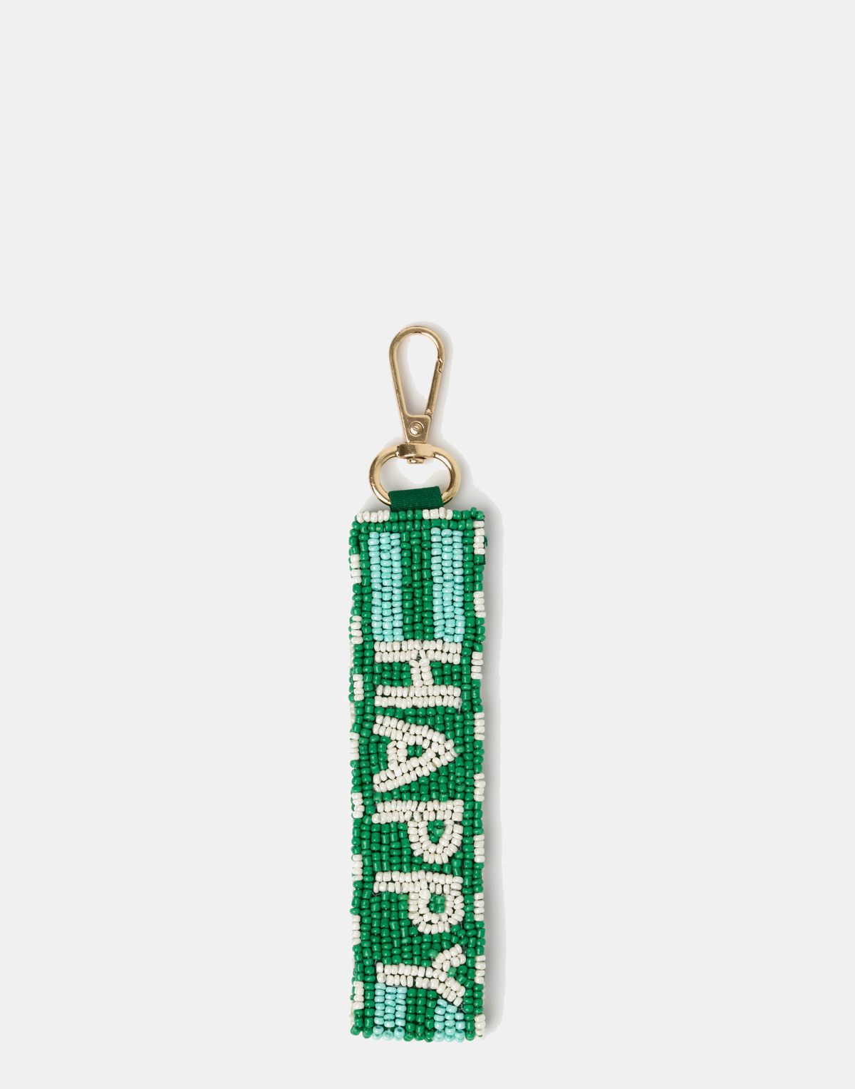 Happy Beaded Key Ring