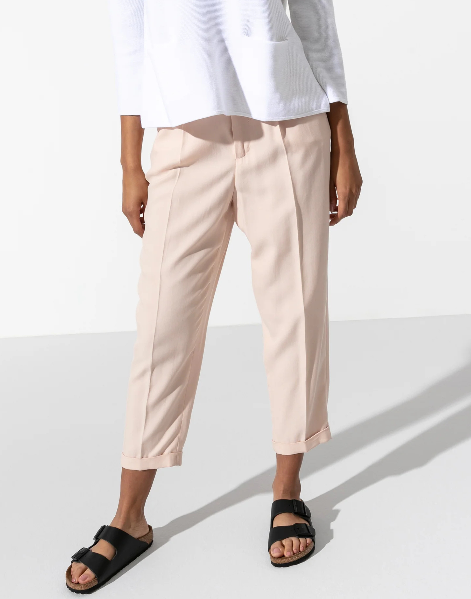 Regular Black Smooth Leather Arizona Sandals