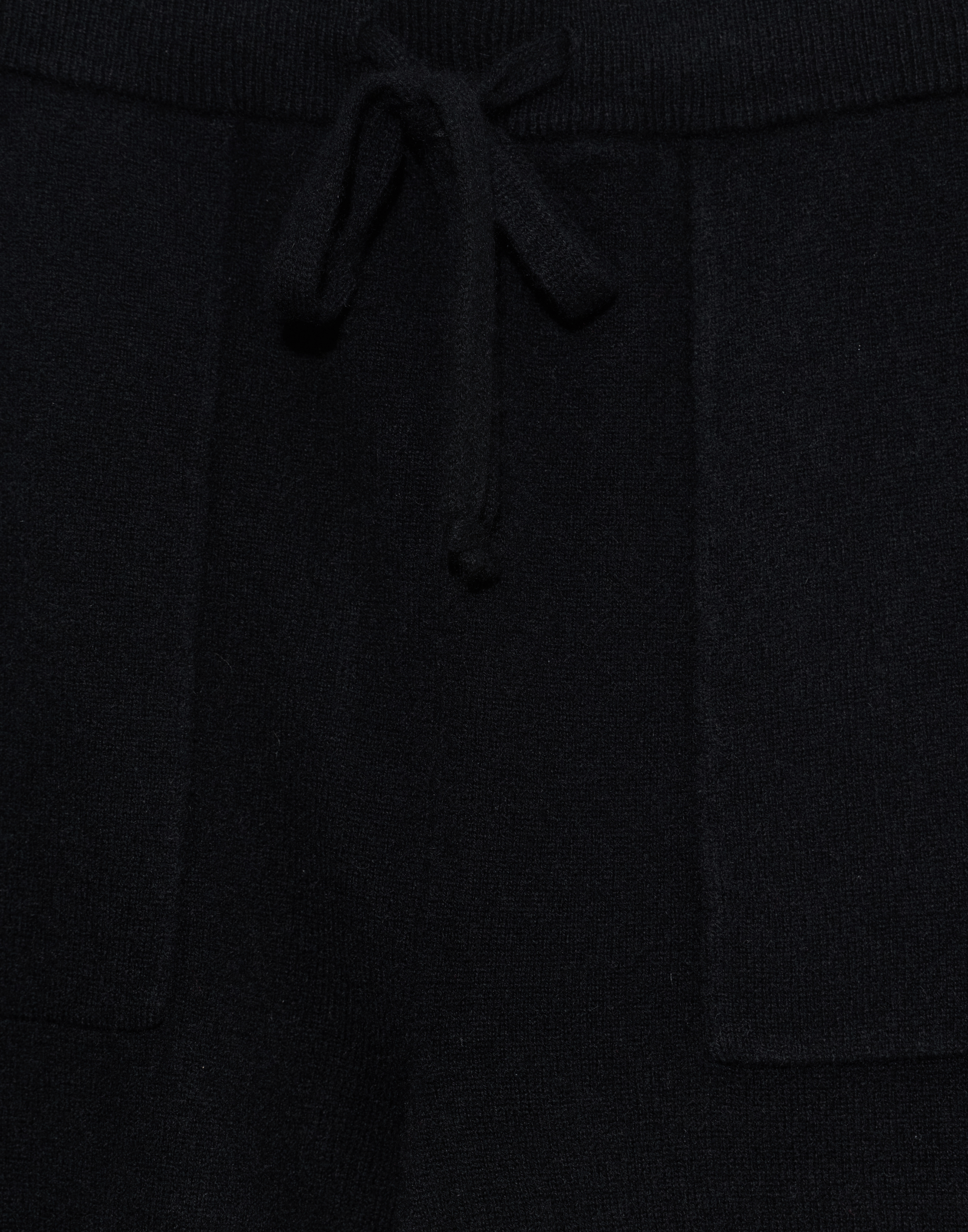 Black Cashmere Pocketed Pants