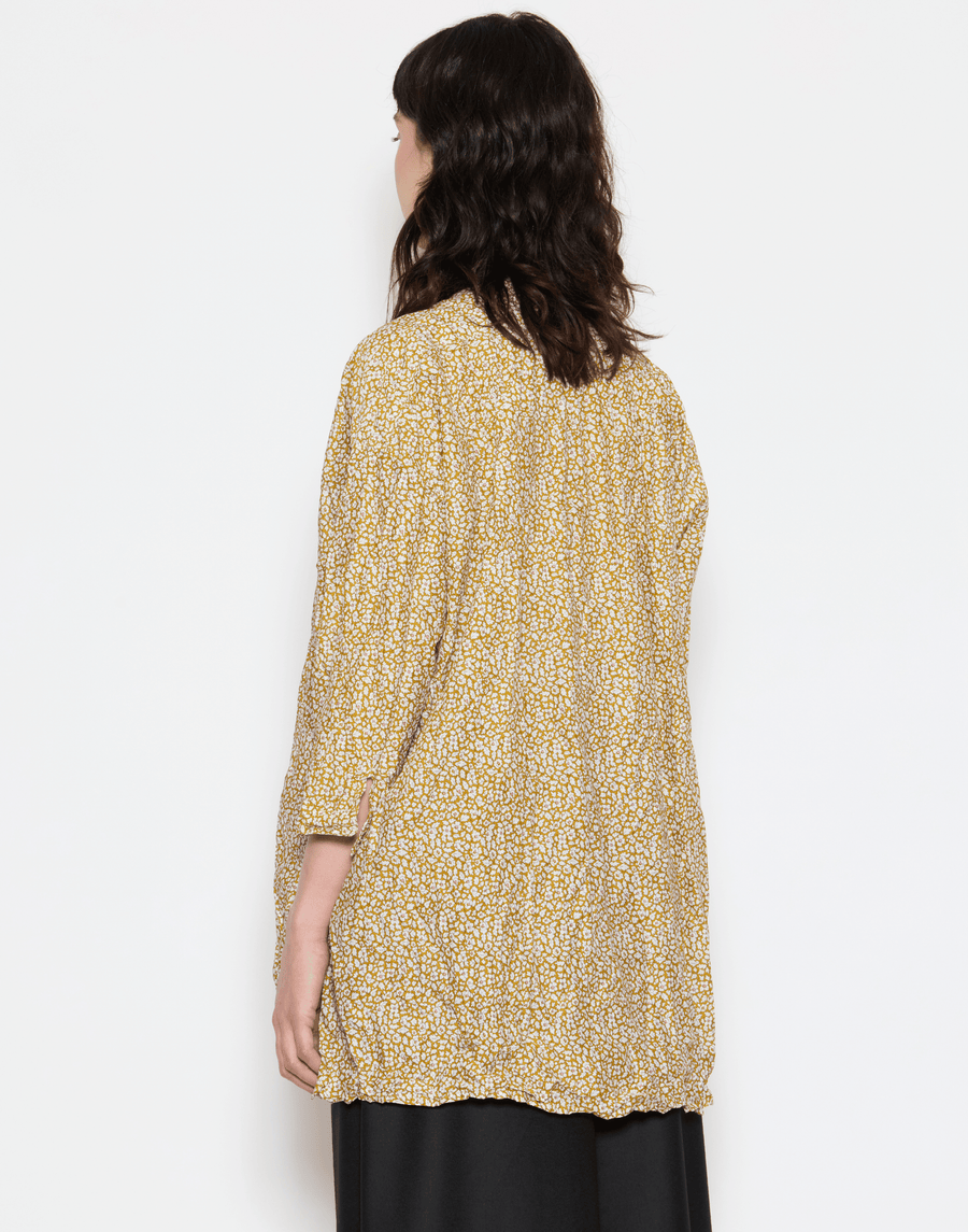 Gold Ditsy Floral Liberty Print Cotton Kora Lavato Top