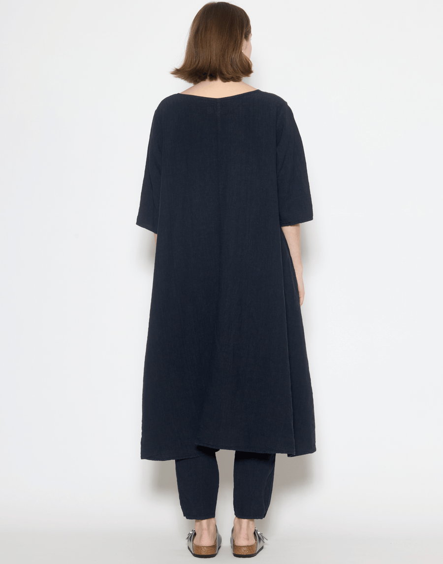 Danish Blue Linen Yilin Tunic Dress