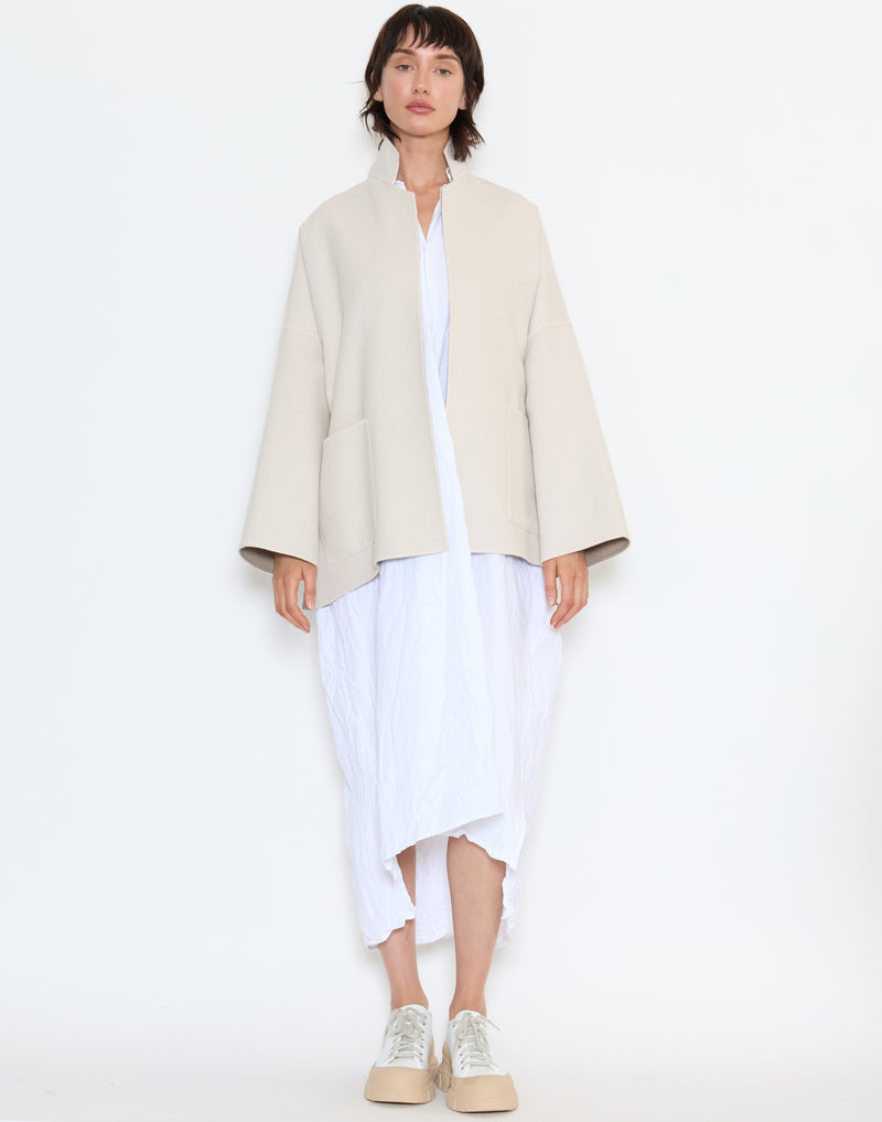 Two Tone Wool Reversible Giacca Gladiolo Jacket