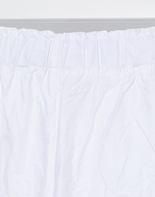 White Cotton Pigiama Fondo Stretto Trousers