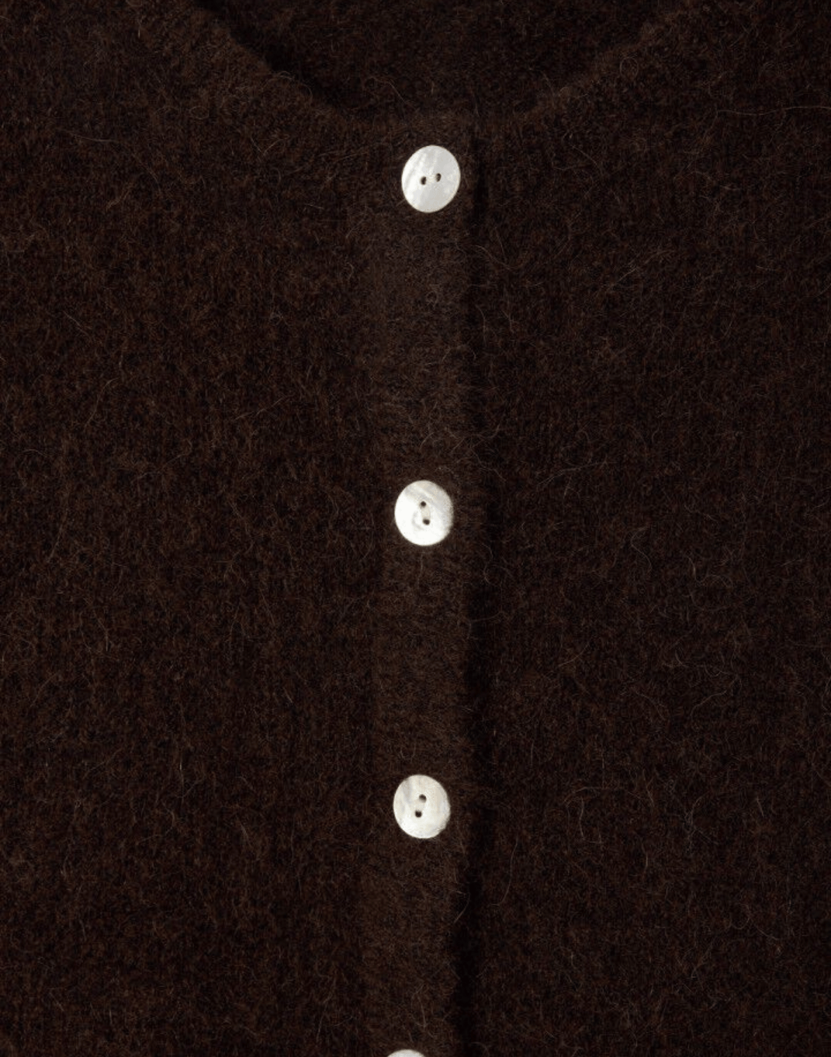 Coffee Brown Wool & Alpaca Vitow Cardigan
