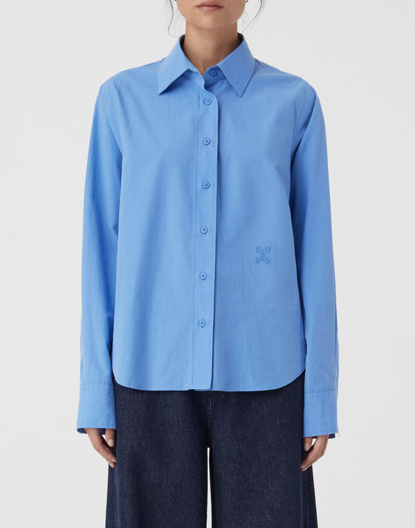 Chambray Blue Cotton Shirt
