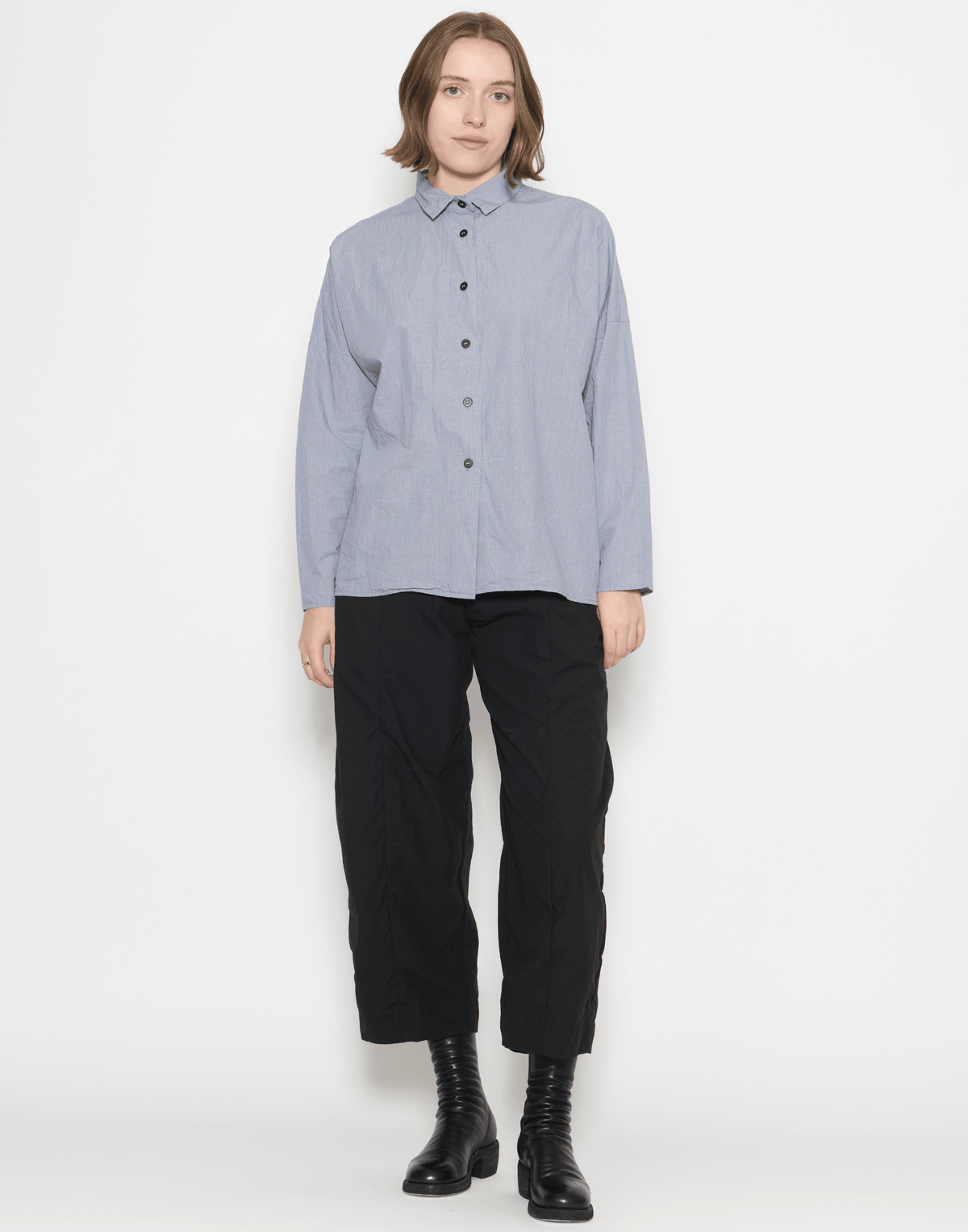 Black Cotton Sandra Pants