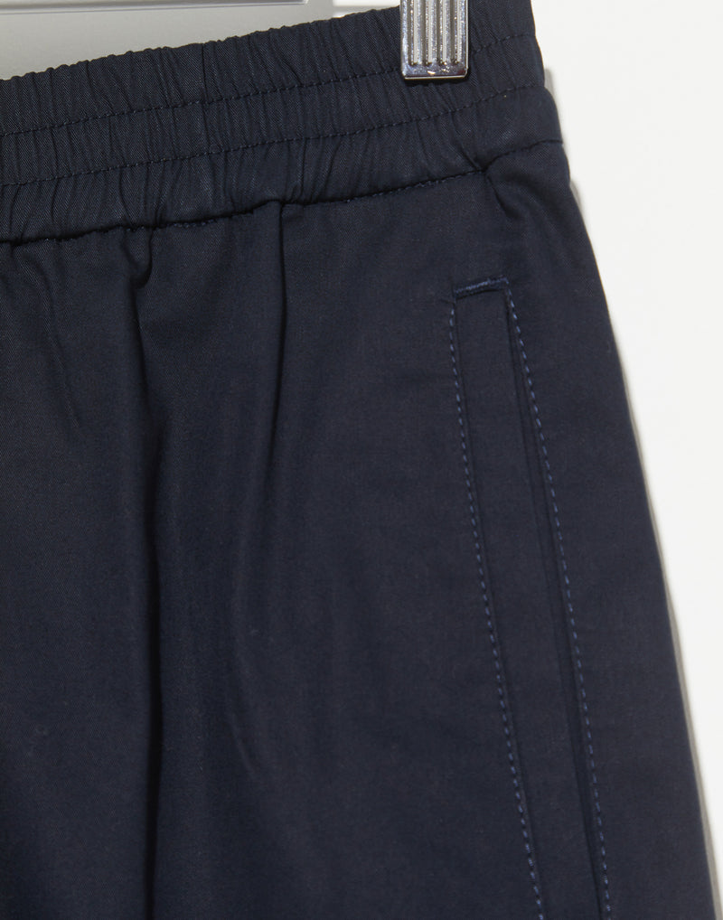Navy Cotton Wide Leg Wren Pants