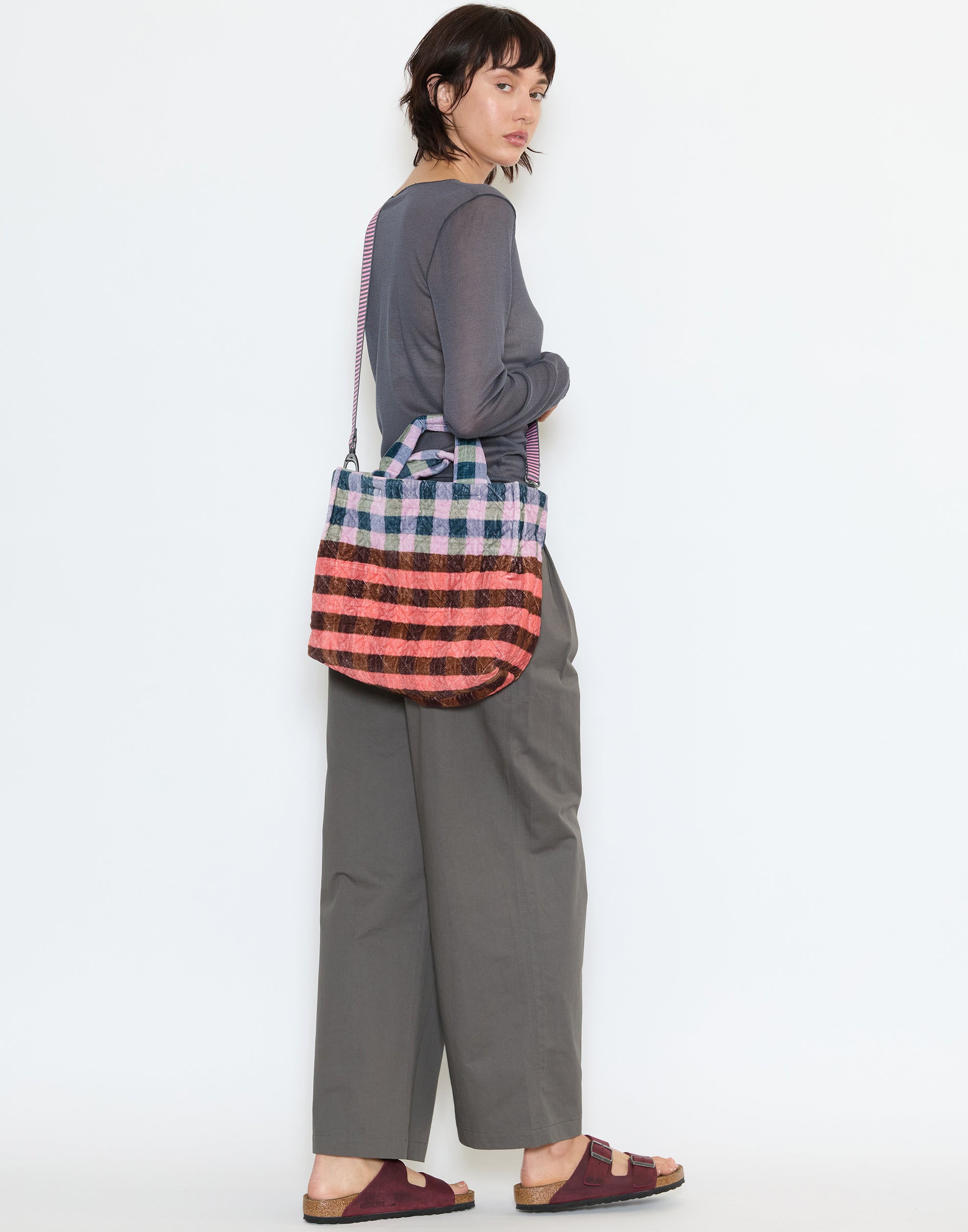 Charcoal Cotton Two Layer Pants