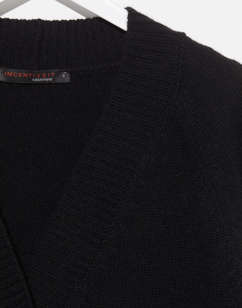 Embassy Black Cashmere Indre Cardigan