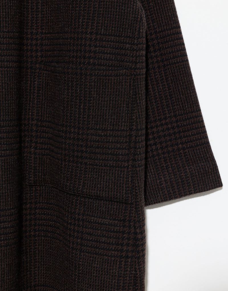 Prince Of Galles Wool Punto Bianco Coat