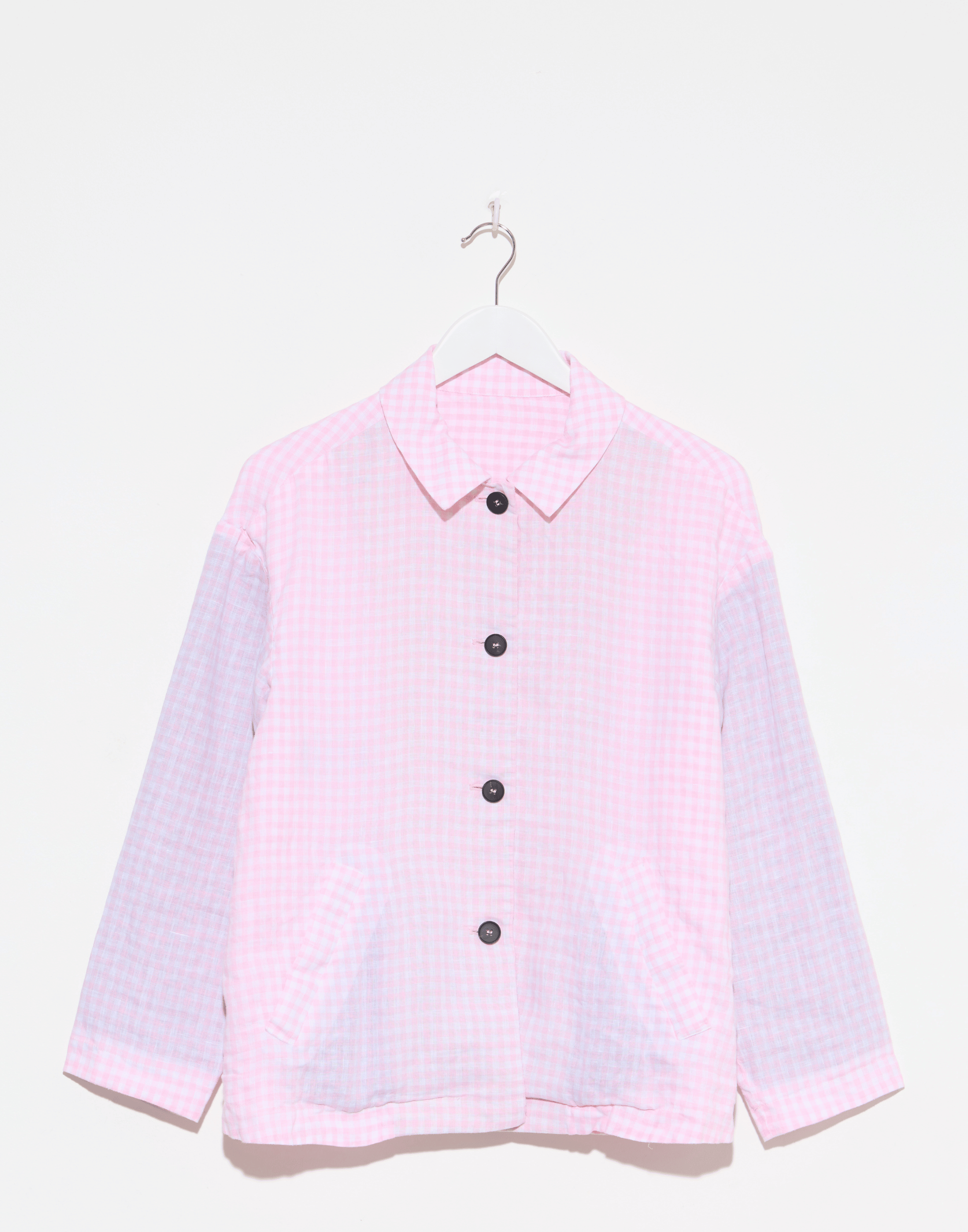 Pink Check Linen Uli Jacket