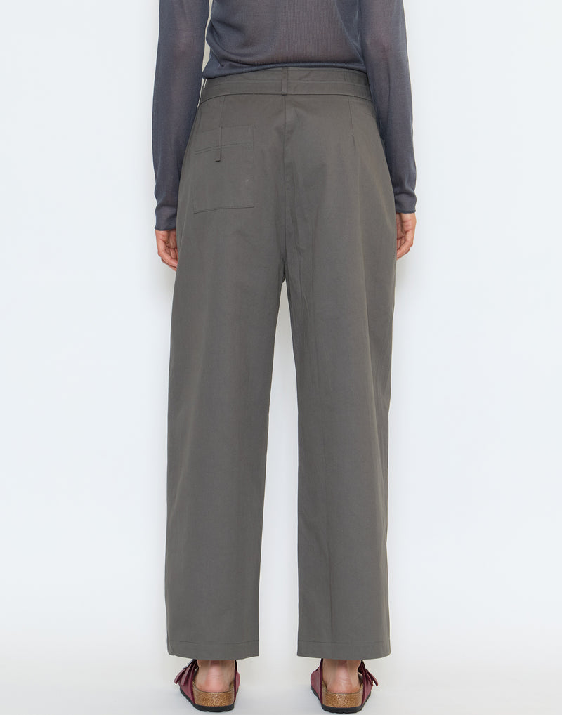 Charcoal Cotton Two Layer Pants