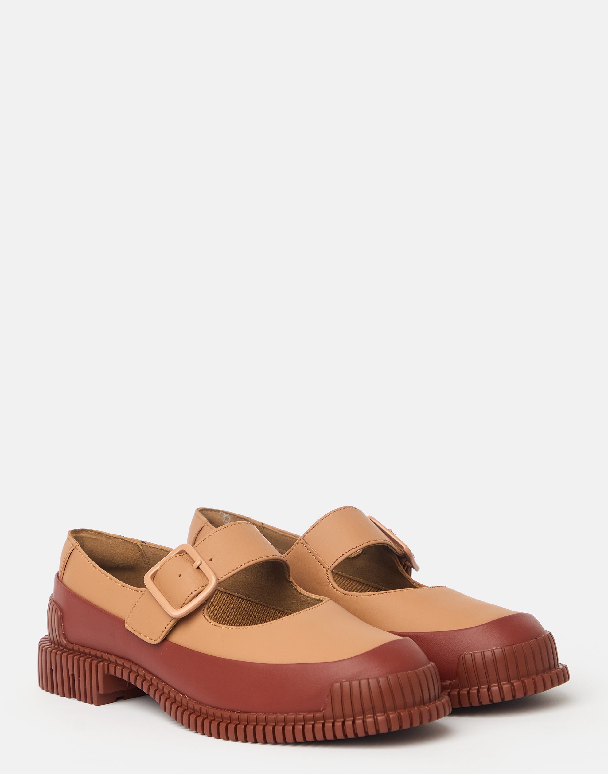 Two Tone Leather Pix Sandals