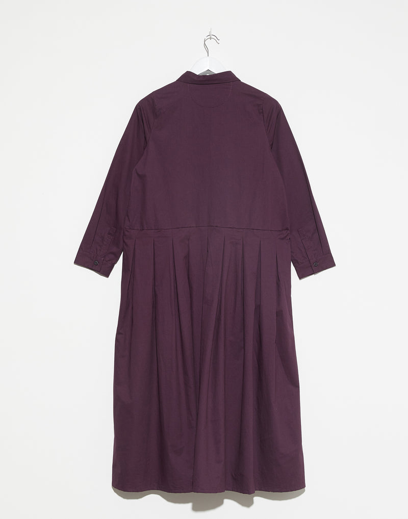 Plum Cotton Lena Dress