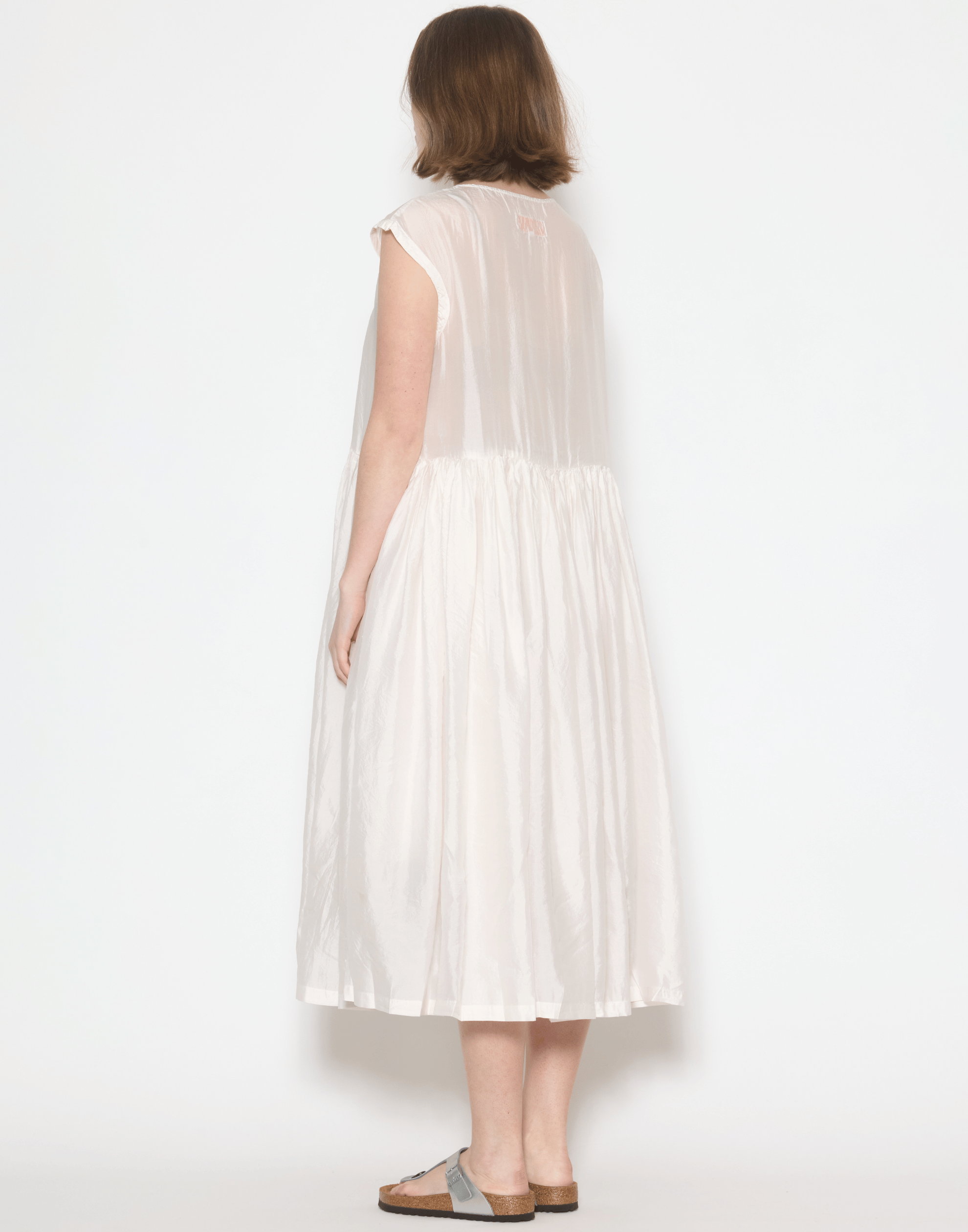 Blush Pink Silk Shylk Tank Dress