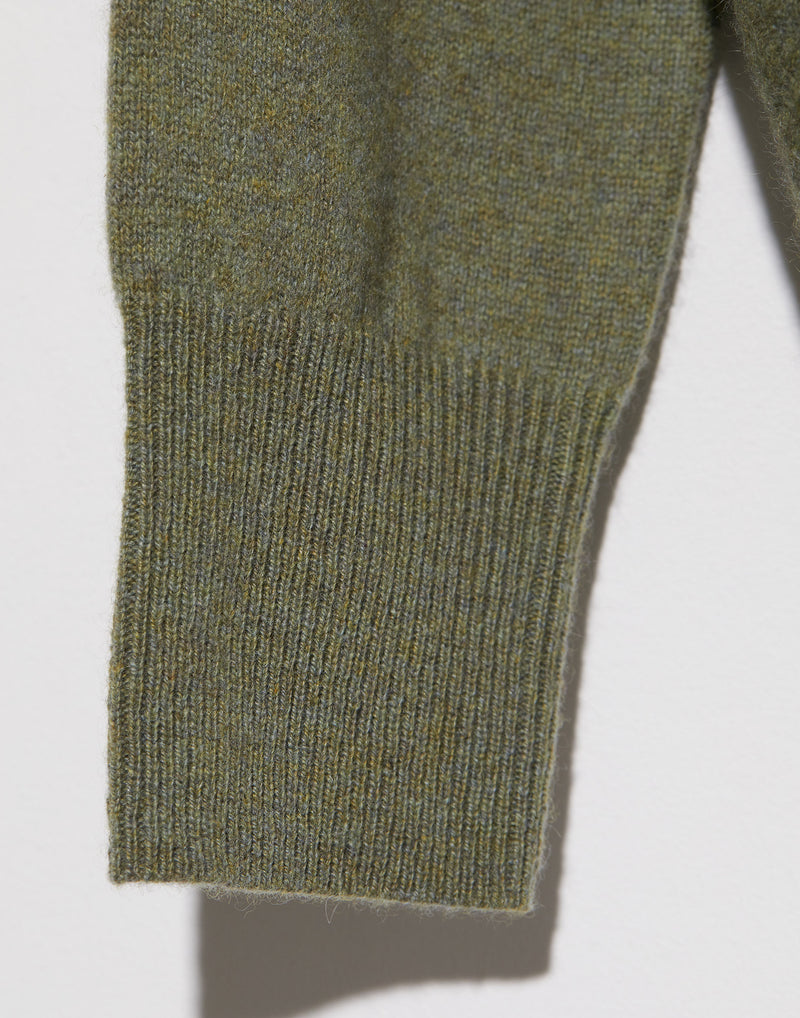 Khaki Cashmere Relaxed Pullover
