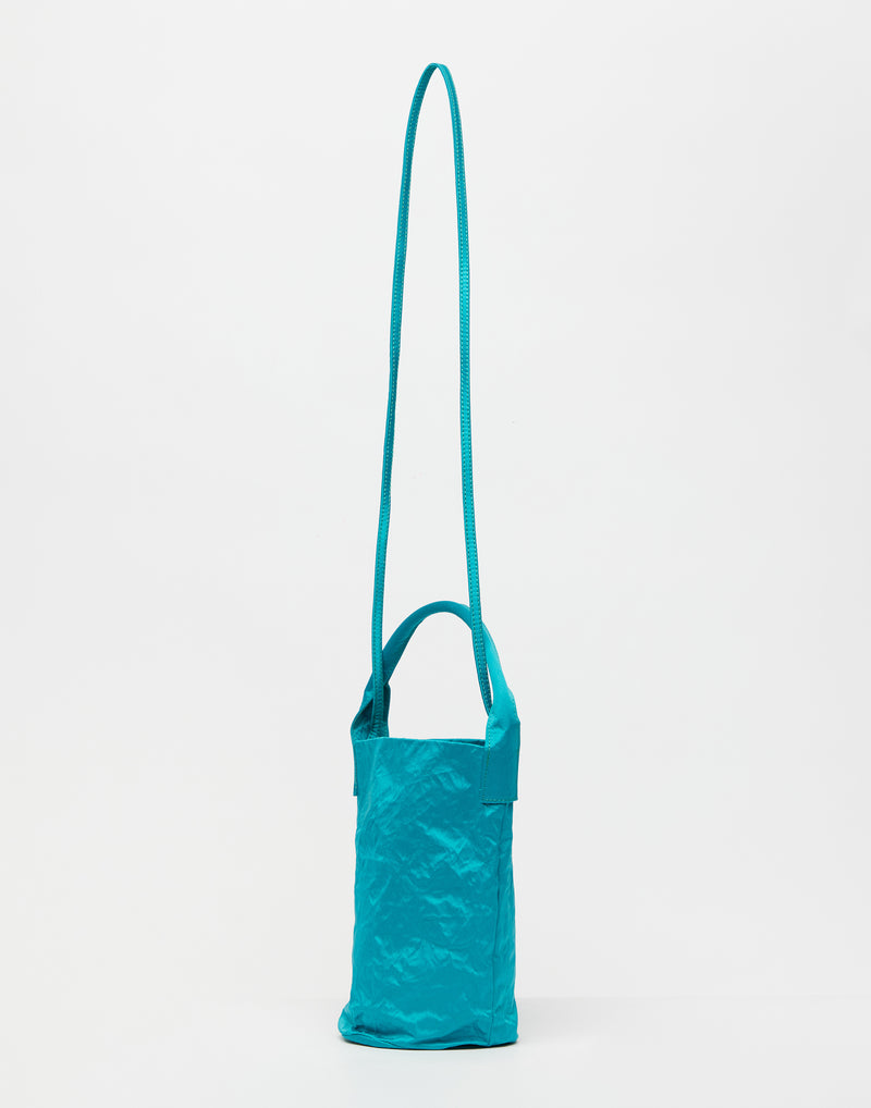 Turquoise Satin Tube Bag