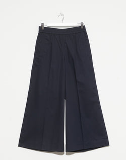 Navy Cotton Wide Leg Wren Pants