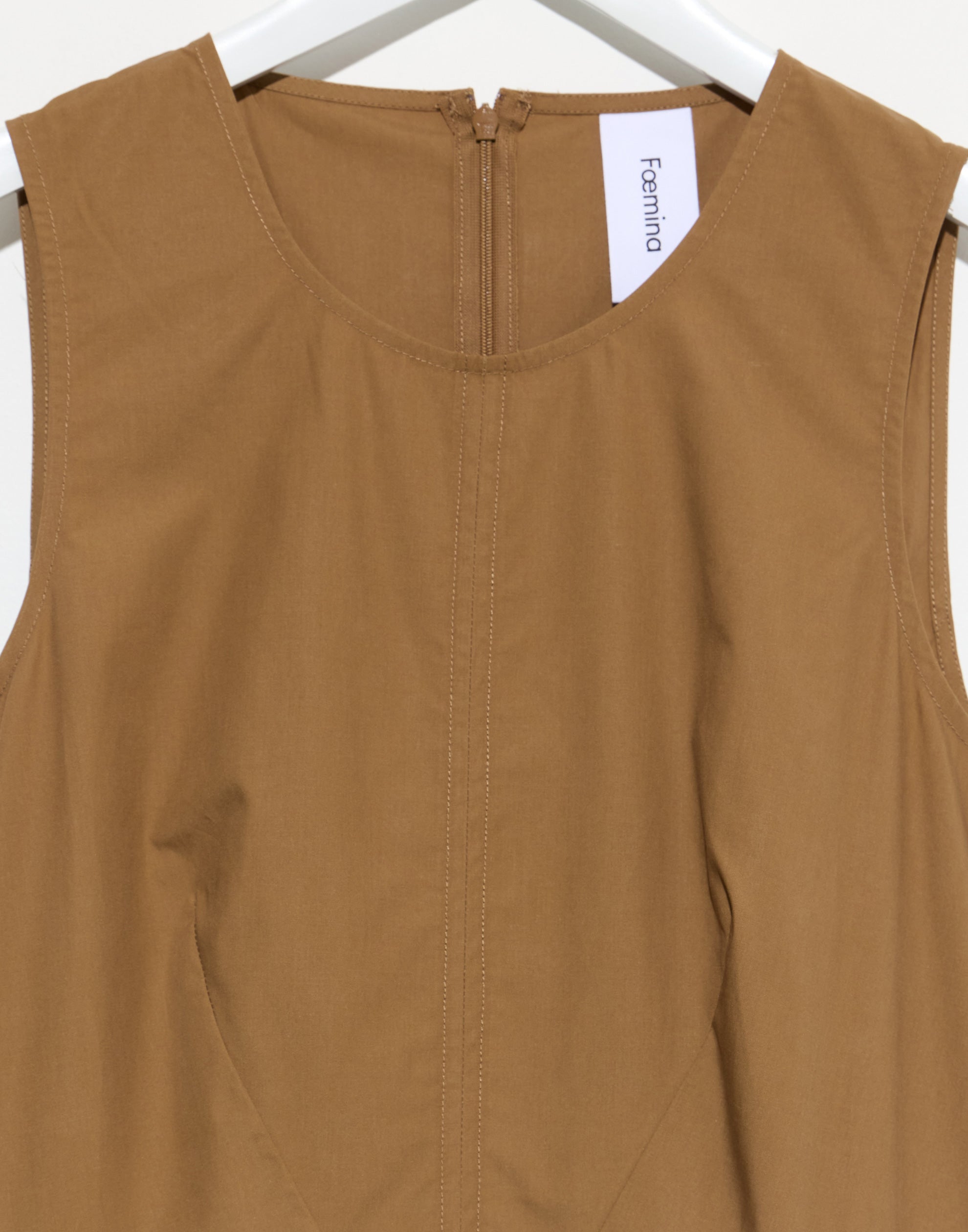 Cocoa Cotton & Tencel Crimson Dress