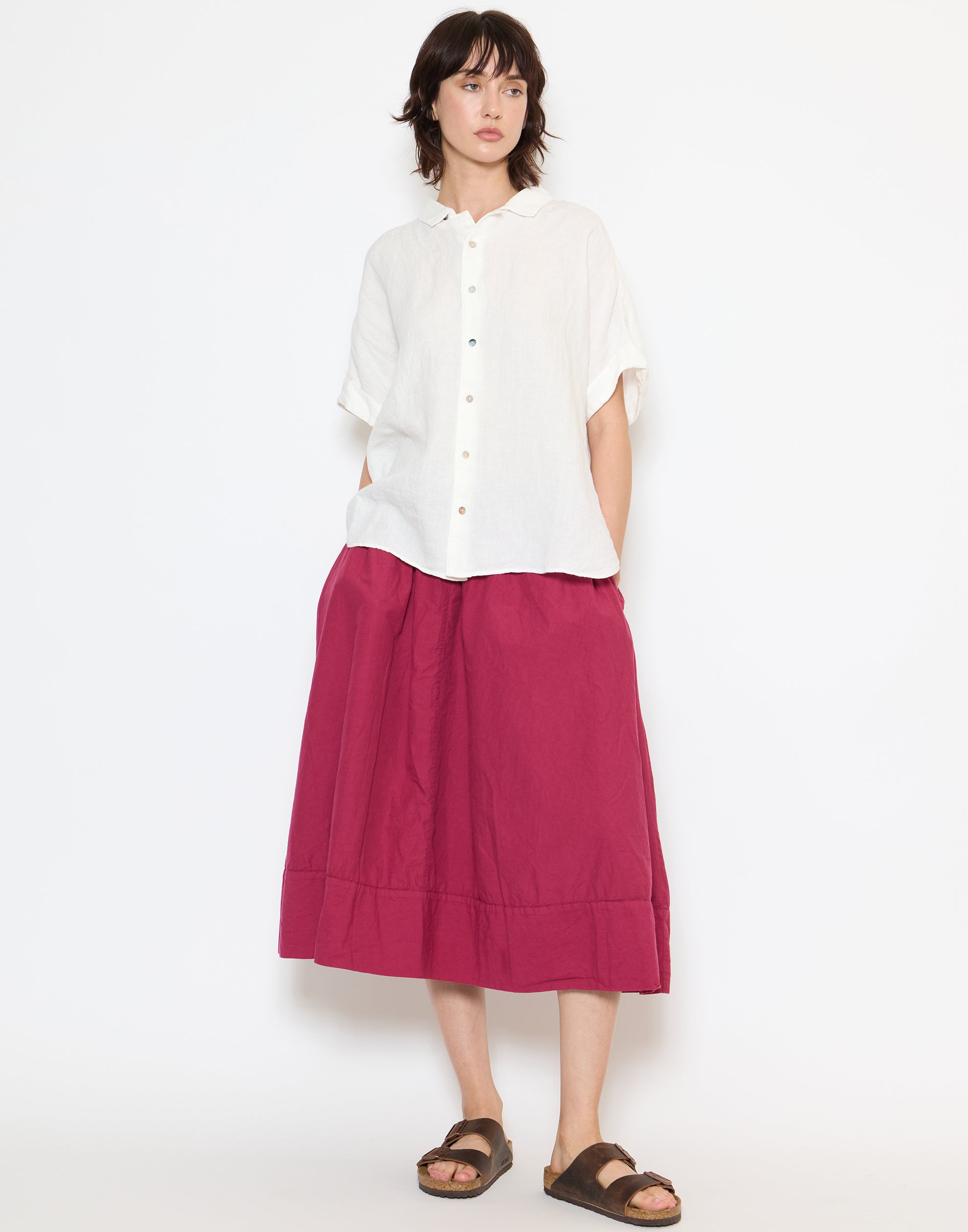 White Light Linen Pippi Blouse