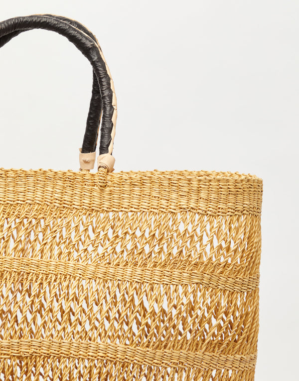 Natural Oval Net Basket Bag