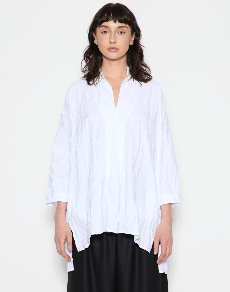 White Cotton Kora Lavato Top