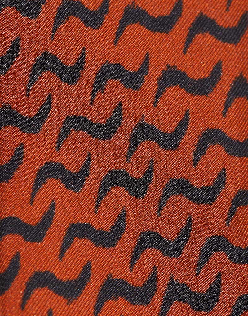 Orange Mantra Silk Tie