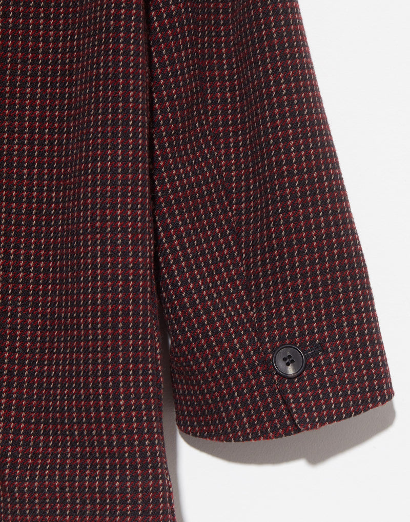 Red Check Wool Steph Jacket