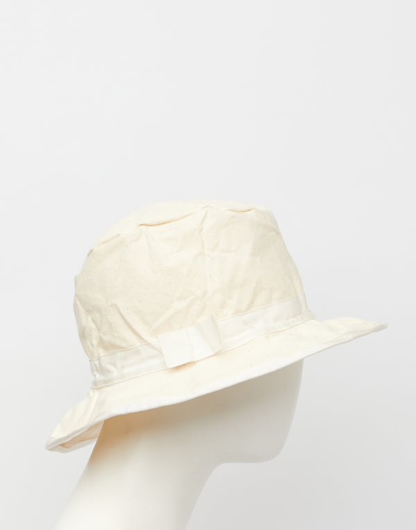 Ecru & White Cotton Chicago RB Hat