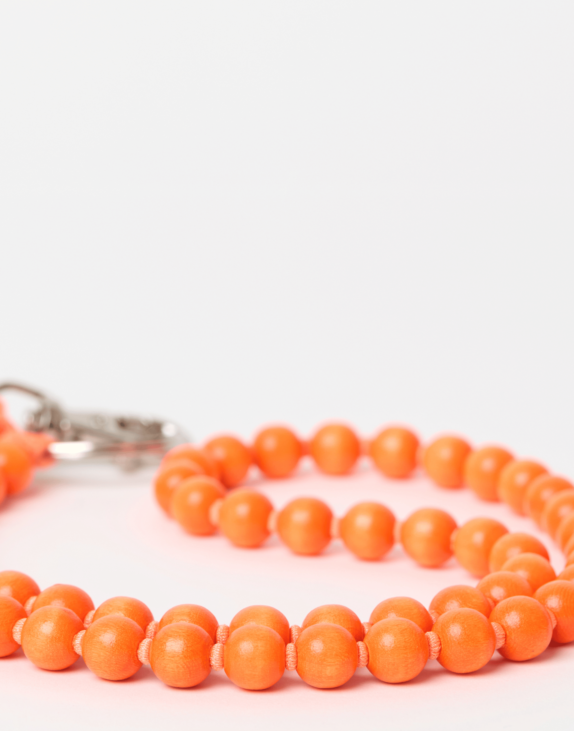 Neon Orange Perlen Long Key Chain