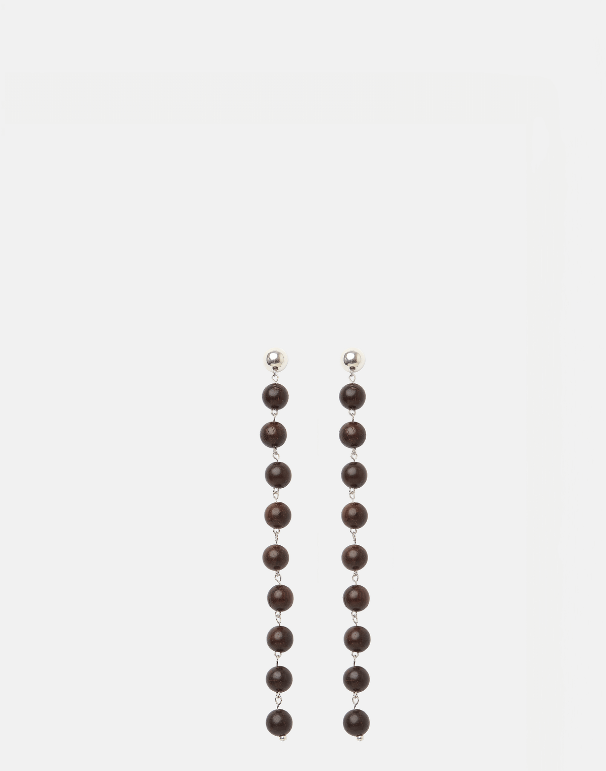 Wood & Silver Edwina Earrings