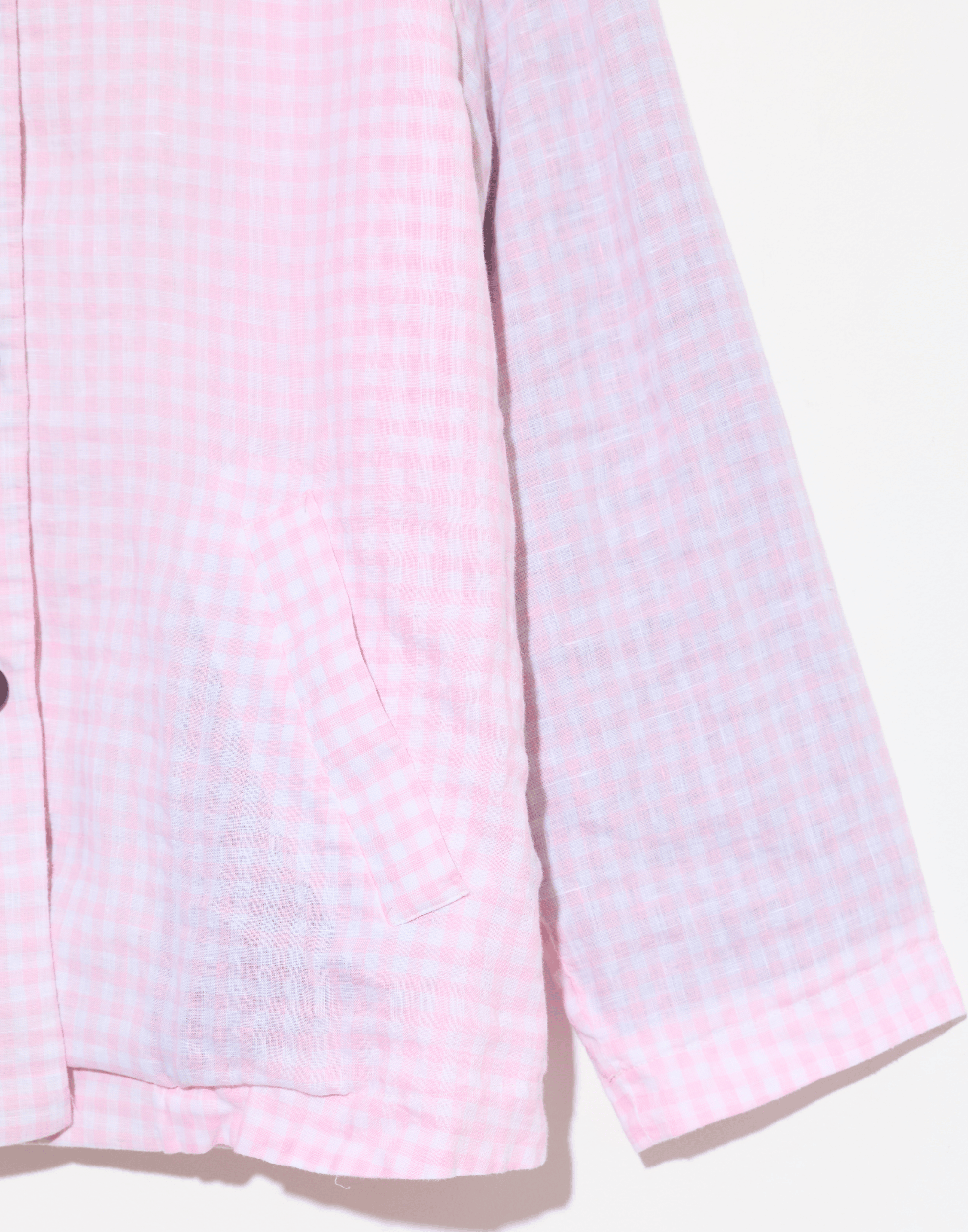 Pink Check Linen Uli Jacket