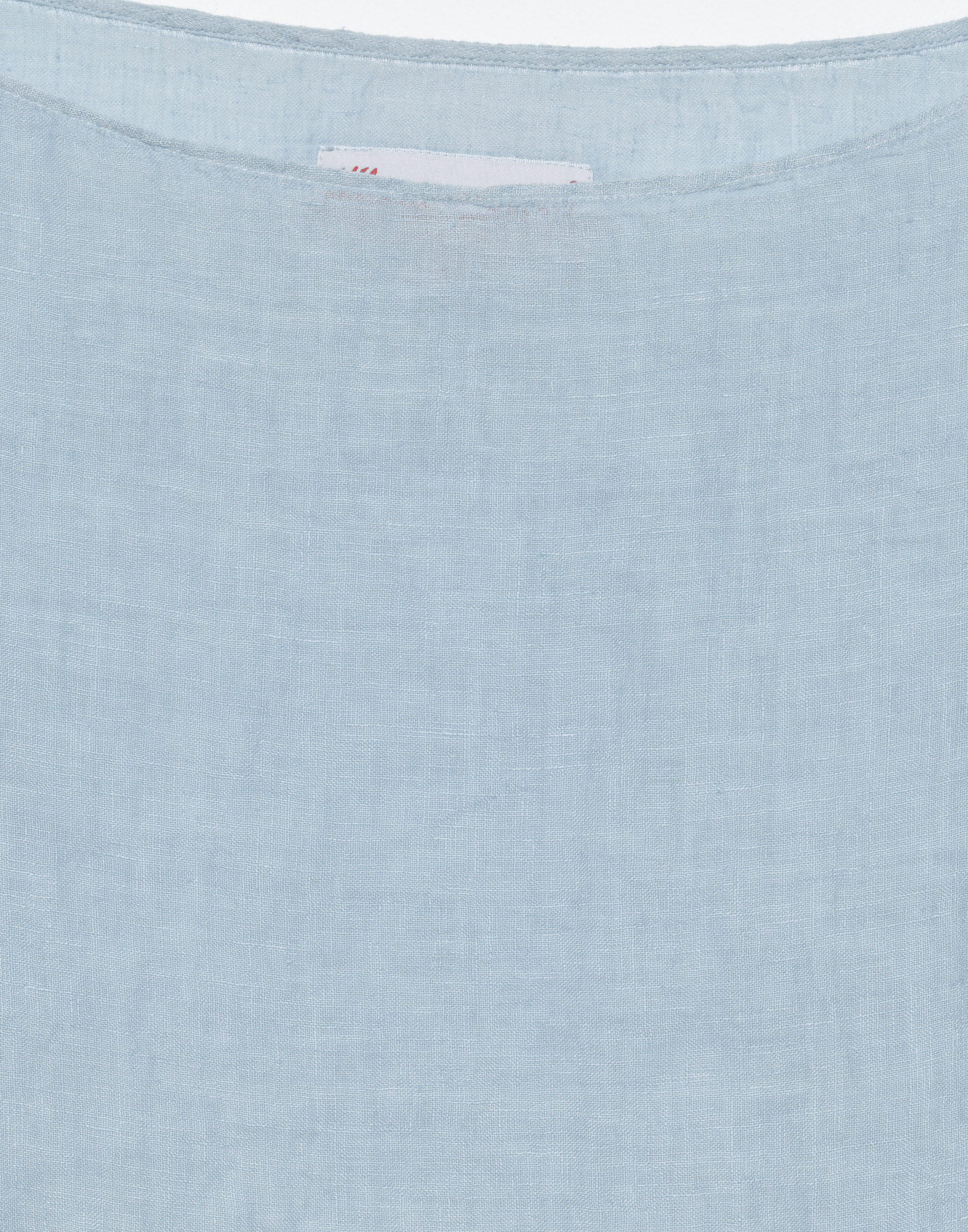 Moonish Blue Linen Voile Yilin Top