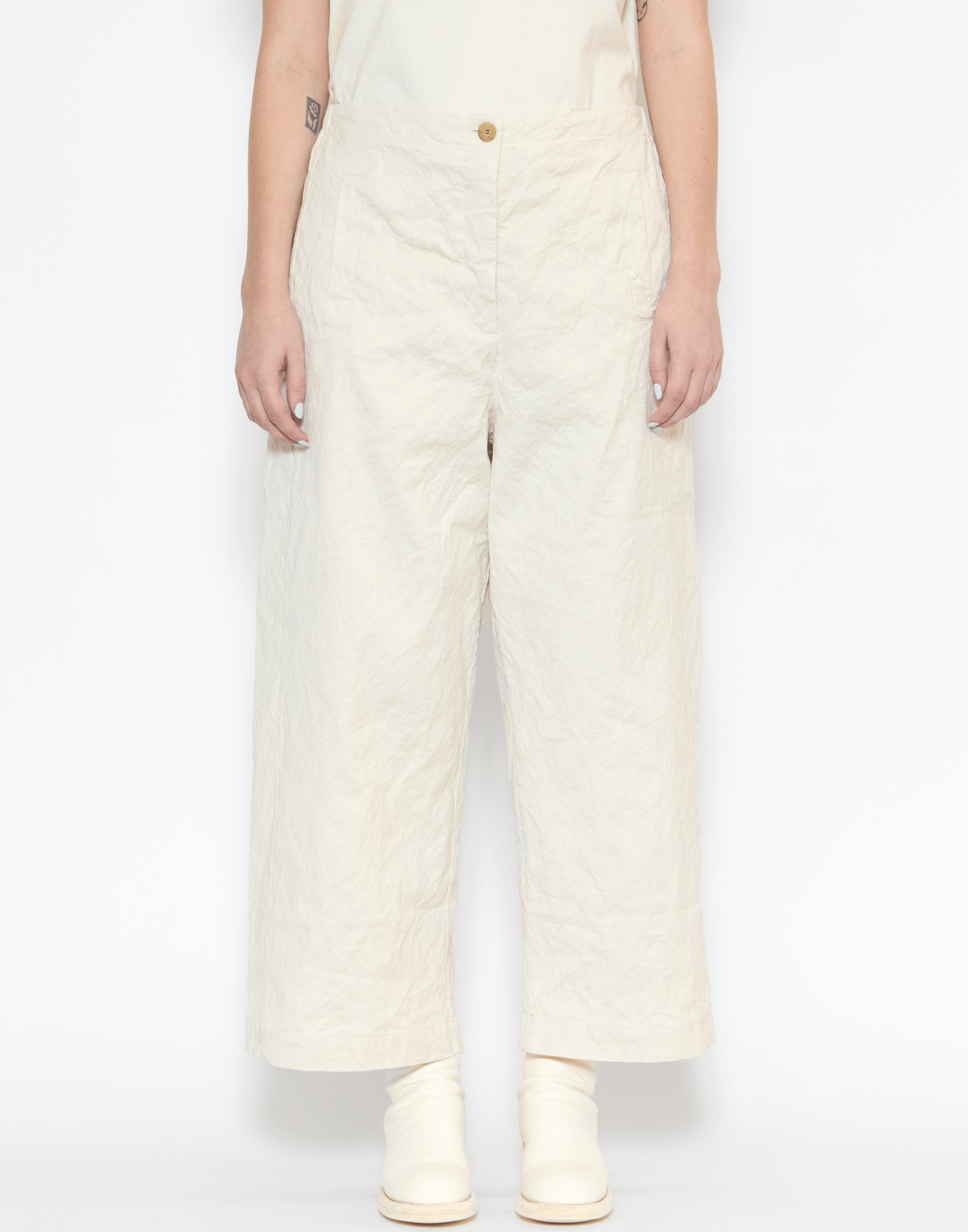 Natural Cotton Blend Paulette Pants