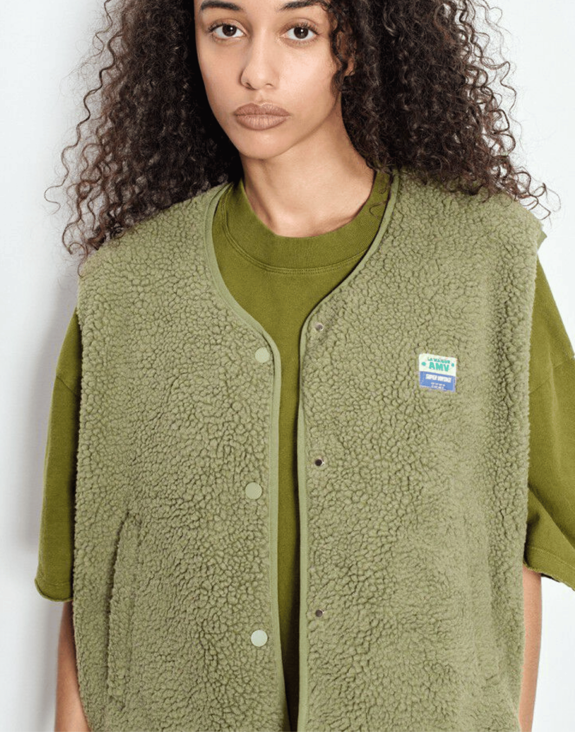 Shore Melange Faux Shearling Hocktown Vest