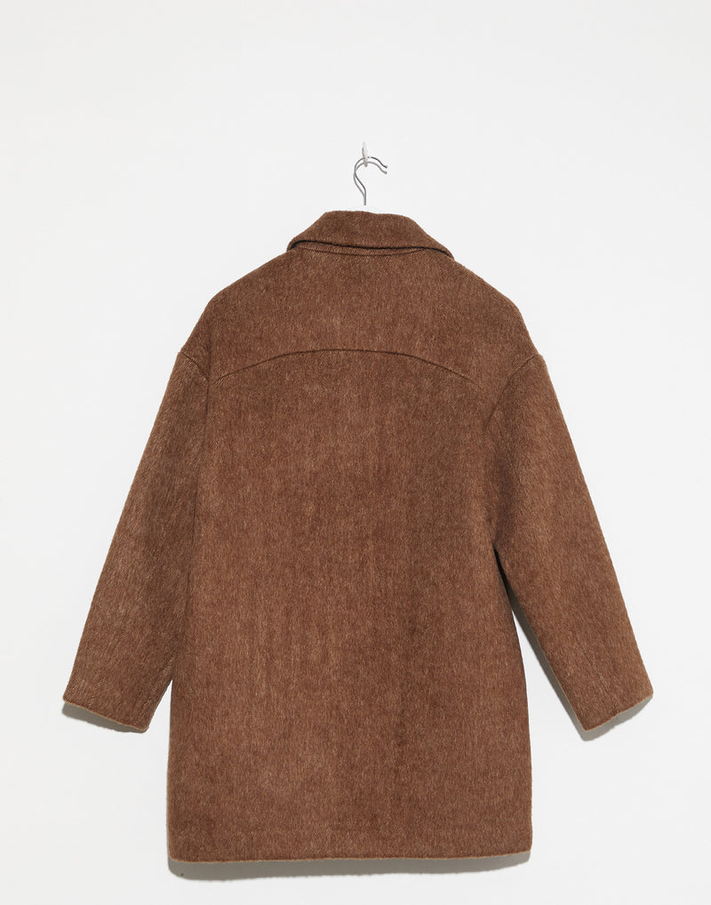 Chestnut Marle Wool & Alpaca Joseph Coat