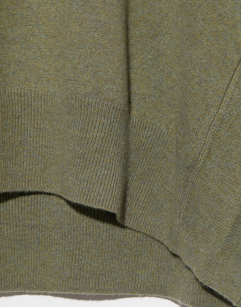 Khaki Cashmere Relaxed Pullover