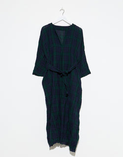 daniela-gregis-navy-green-tartan-wool-bianco-lavato-dress.jpeg