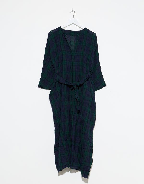 daniela-gregis-navy-green-tartan-wool-bianco-lavato-dress.jpeg