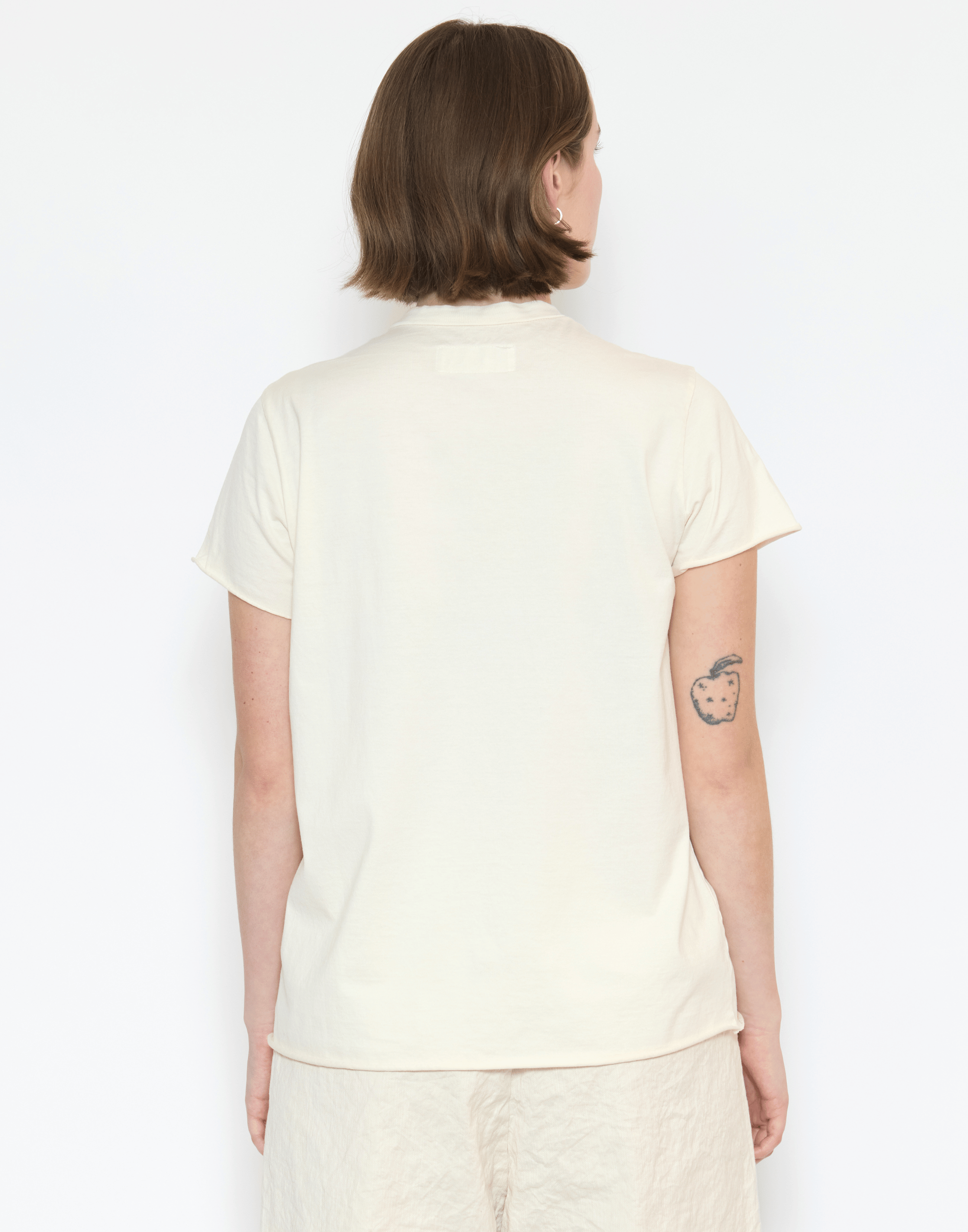 Avorio Cotton Maglia Rico T-Shirt