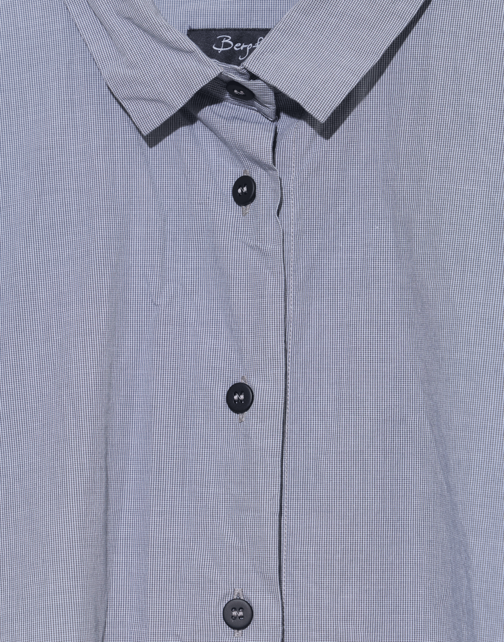 Charcoal Check Cotton Tina Shirt