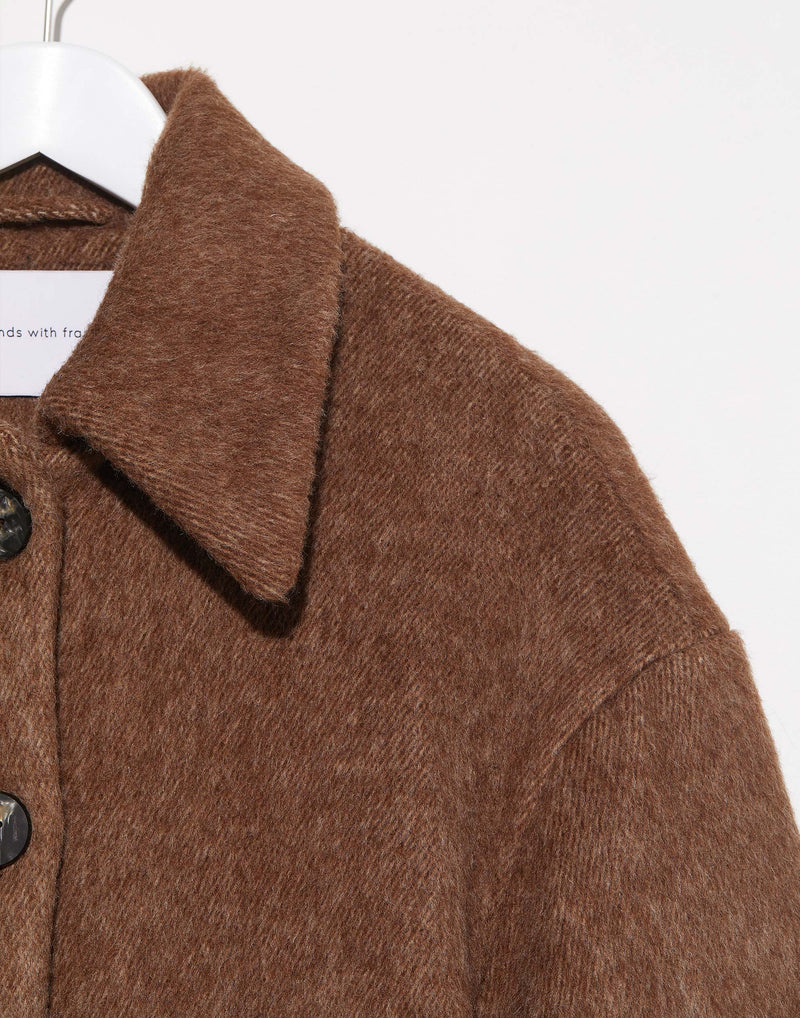 Chestnut Marle Wool & Alpaca Joseph Coat
