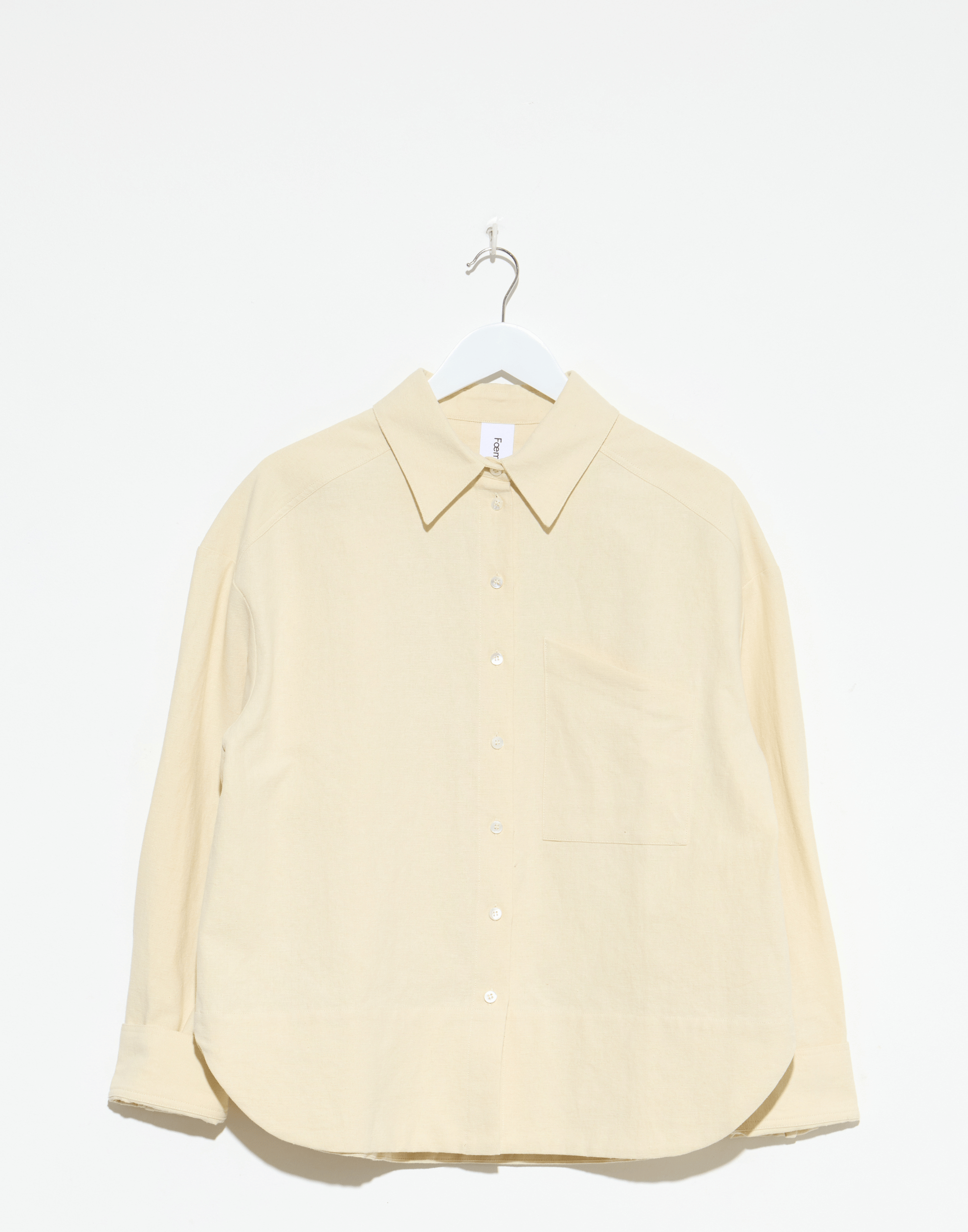 Bone Cotton & Linen Andrea Shirt