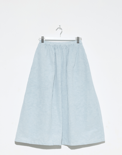 Moonish Blue Linen Viscose Chaka Skirt