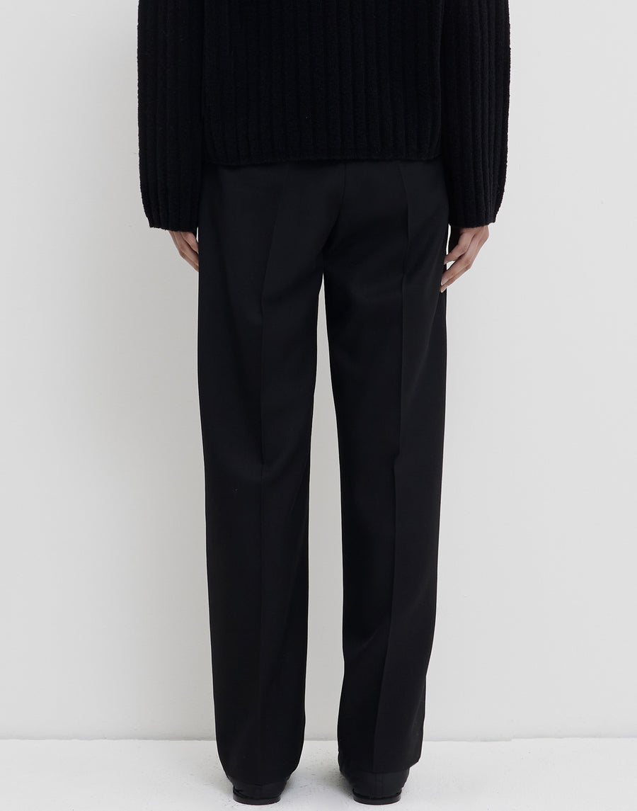 Black Cotton Blend Pachini Trousers