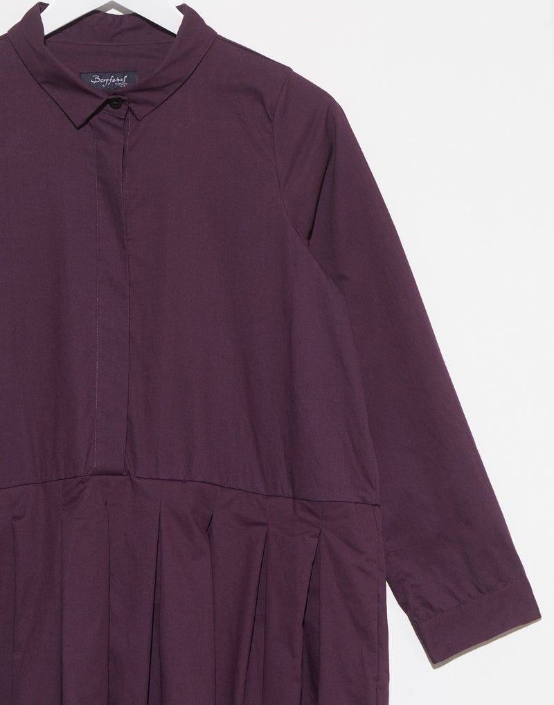 Plum Cotton Lena Dress