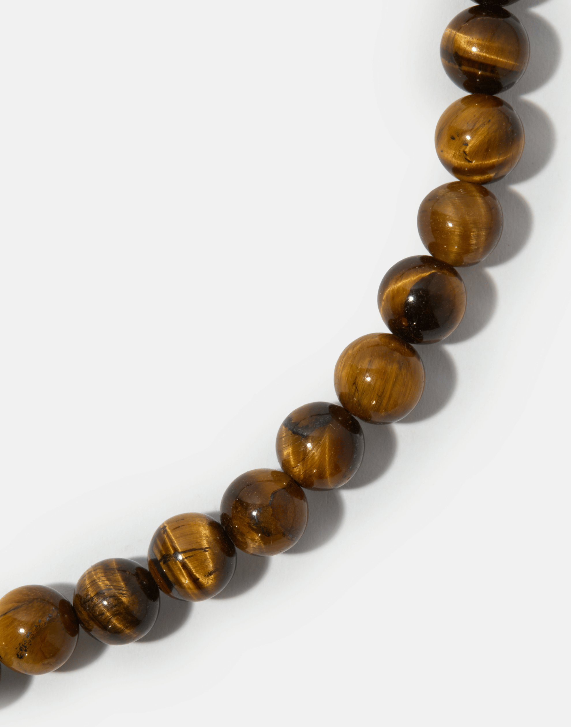 Tiger Eye & Silver Margaret Necklace